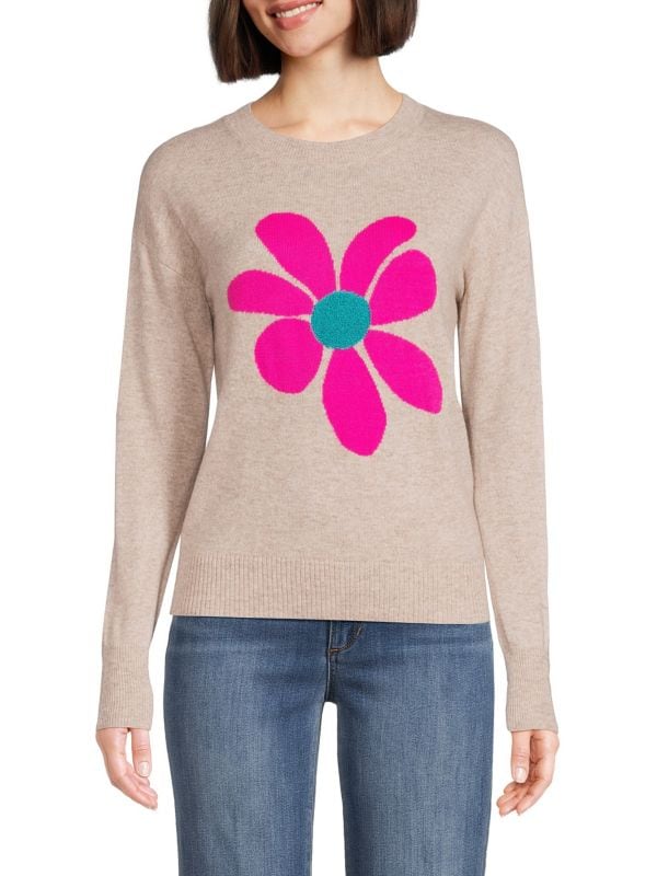 Floral Pop Sweater - Ladies - Lisa Todd
