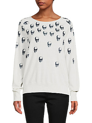 【ネット限定】 Cashmere Fade Skull Blend Cashmere 360 - Ladies - Sweater トップス
