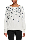 Skull Fade Cashmere Blend Sweater - Ladies - 360 Cashmere