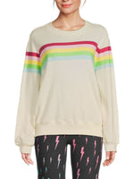 Striped Cotton Sweatshirt - Ladies