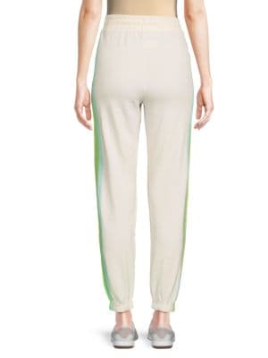 Striped Cotton Joggers - Ladies