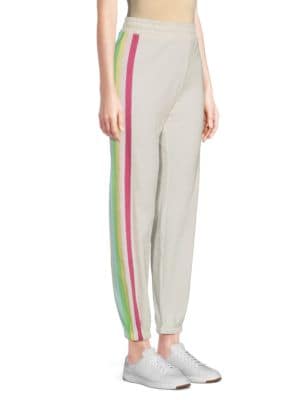 Striped Cotton Joggers - Ladies