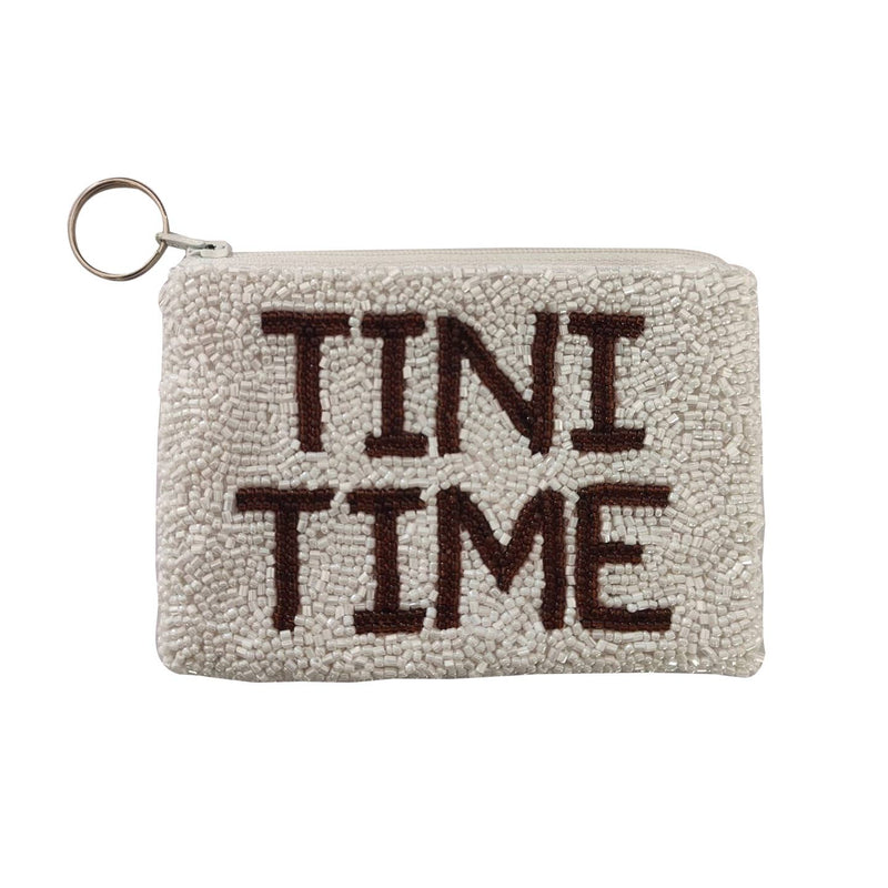 Tini Time Espresso Martini Beaded Coin Purse