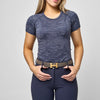 Kennedy Seamless Shortsleeve Shirt - Navy Camo - Ladies