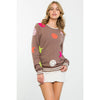 Wren Smiley Face And Star Print Sweater