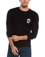 Skull Patch Cashmere Crewneck Sweater