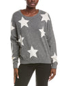 Alyssa Star Fringed Boyfriend Cashmere Sweater