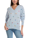 Foil Heart Cashmere Sweater