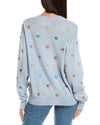 Foil Heart Cashmere Sweater