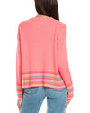 Mini Stripe Pearl Cashmere Sweater