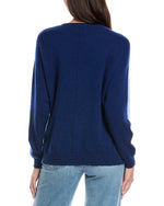 Rainbow Stitch Smiley Crew Cashmere Sweater