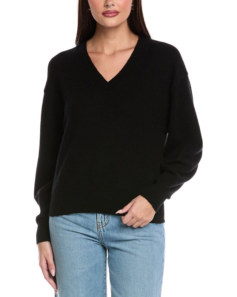 Glitz Smiley Cashmere V-Neck Sweater