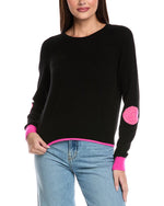 Twist Smiley Patch Cashmere Sweater