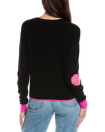Twist Smiley Patch Cashmere Sweater