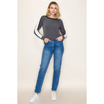 Color Trim French Terry Sweatshirt