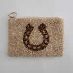 Hand Beaded Horseshoe Coin Purse