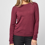 Essential Crew Neck Sweater - Berry