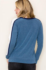 Color Trim French Terry Sweatshirt