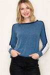 Color Trim French Terry Sweatshirt
