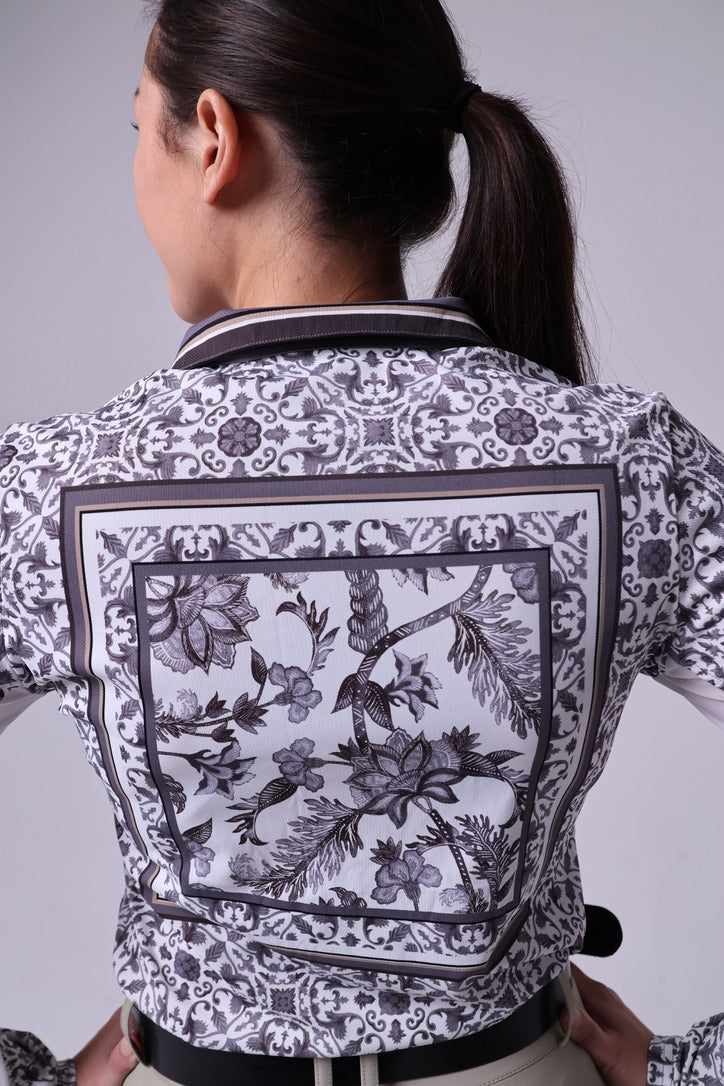Ginger Jar Print Sunshirt - Coal Grey - Ladies