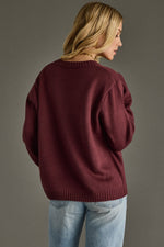 Wine Weather Sweater - Burgundy