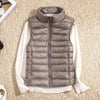 Champagne Packable Down Vest