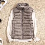 Champagne Packable Down Vest