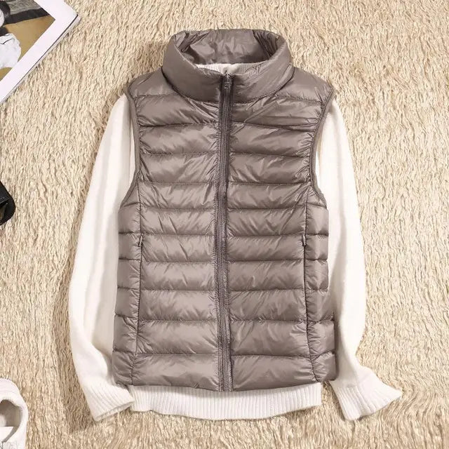 Champagne Packable Down Vest