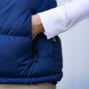 The TKEQ Puffy Vest - Oxford Blue