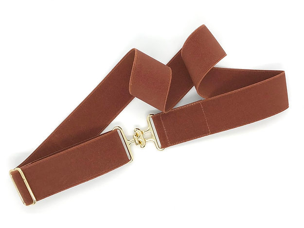 Slim Surcingle Buckle Stretch Belt