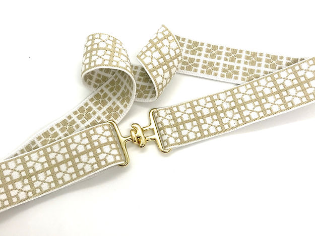 Slim Surcingle Buckle Stretch Belt
