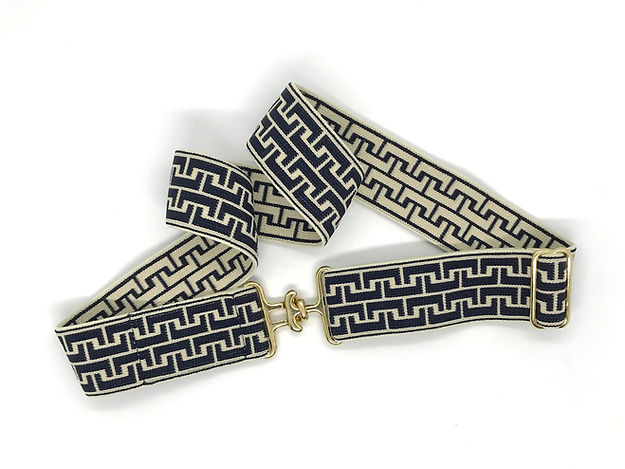 Slim Surcingle Buckle Stretch Belt
