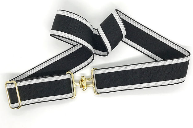 Slim Surcingle Buckle Stretch Belt