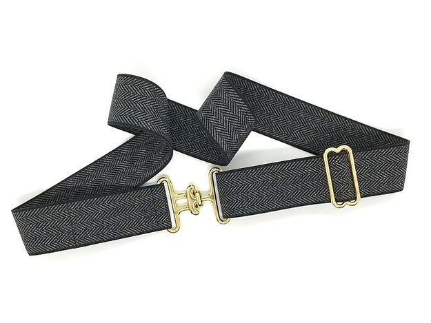 Slim Surcingle Buckle Stretch Belt