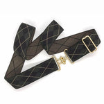 Slim Surcingle Buckle Stretch Belt