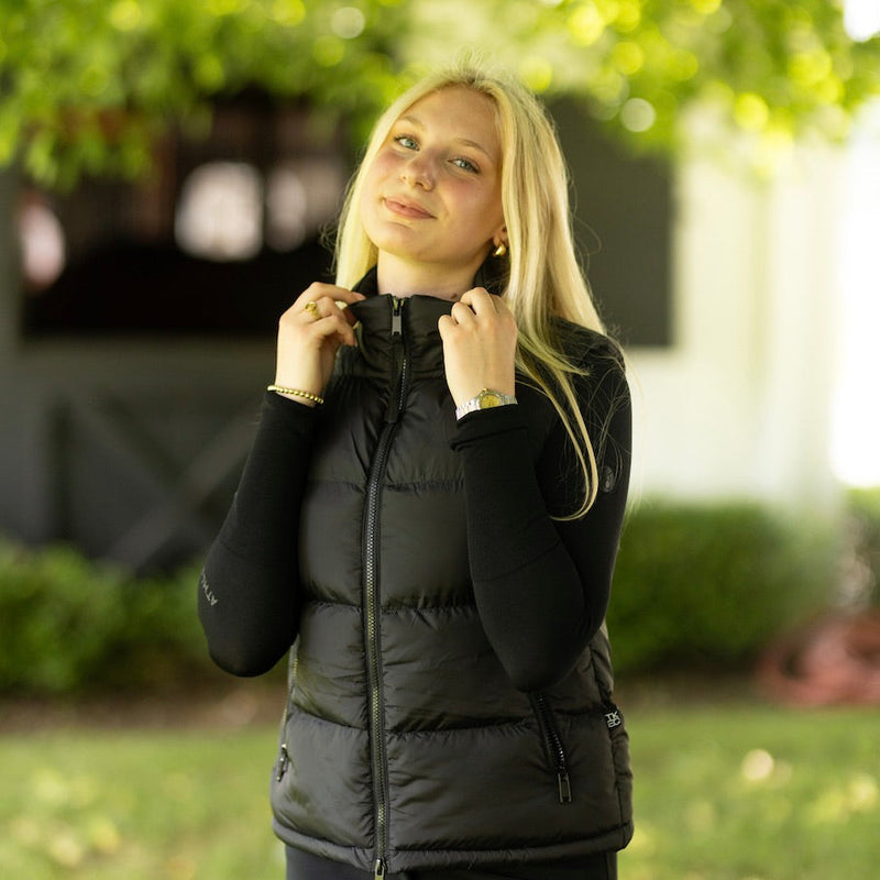 The TKEQ Puffy Vest - Classic Black