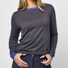 Essential Contrast Crewneck Sweater - Slate/Supersonic