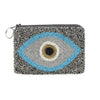 Hand Beaded Evil Eye Coin Purse