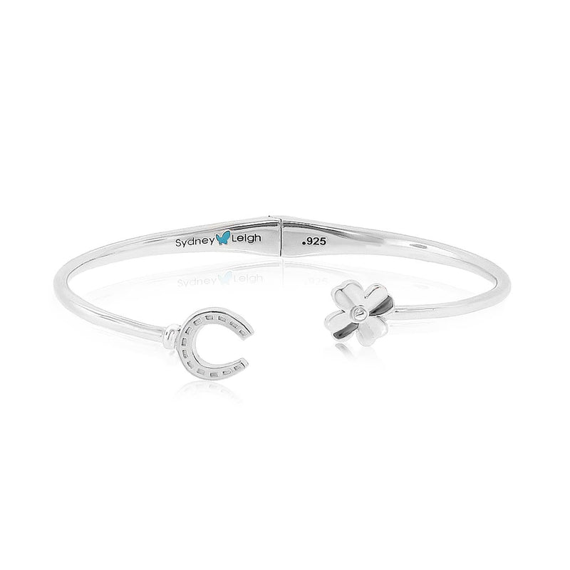 Horseshoe and Clover Bangle