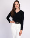 Ezra Studded Leather Square Buckle Belt
