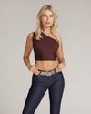 Dana Metallic Iguana Textured Leather Belt - Platinum