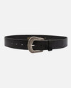 Wen Western Inspired Leather Belt - Black