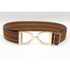 Ophelia Gold Stirrup Elastic Belt - 1.5"
