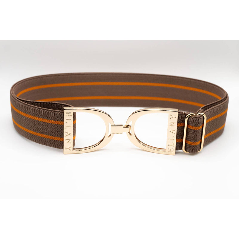 Ophelia Gold Stirrup Elastic Belt - 1.5"