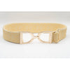 Buttercream Tribal Gunmetal Stirrup Elastic Belt - 1.5"