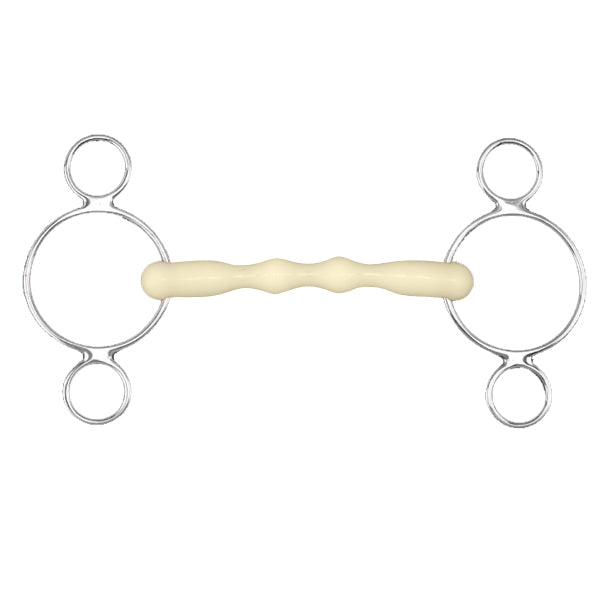 Happy Mouth Mullen Shaped 2-Ring Gag Bit