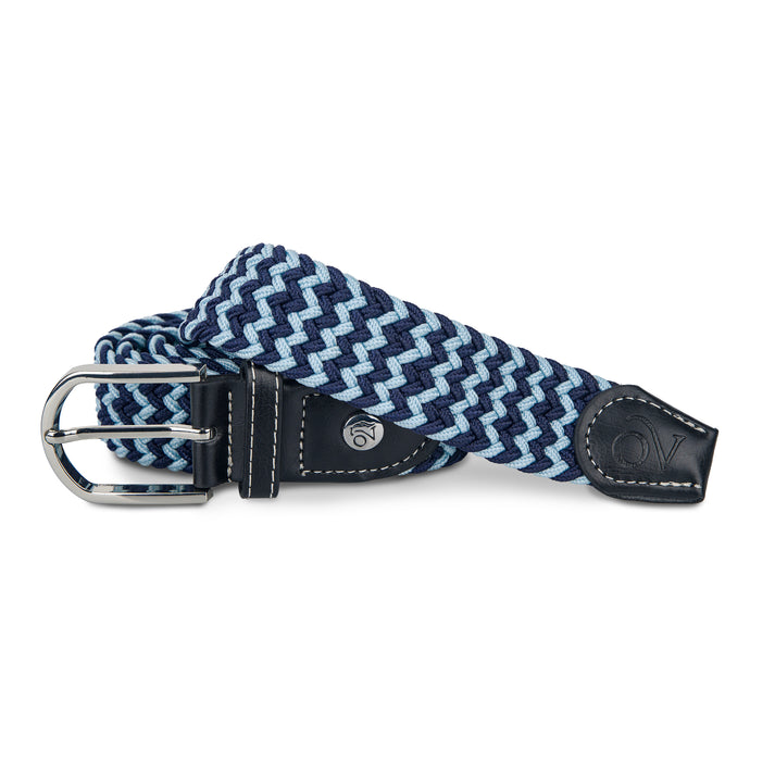 Braided Stretch Belt - Navy Royal Island Blue