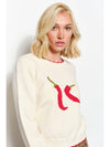 Carly Chili Print Sweater