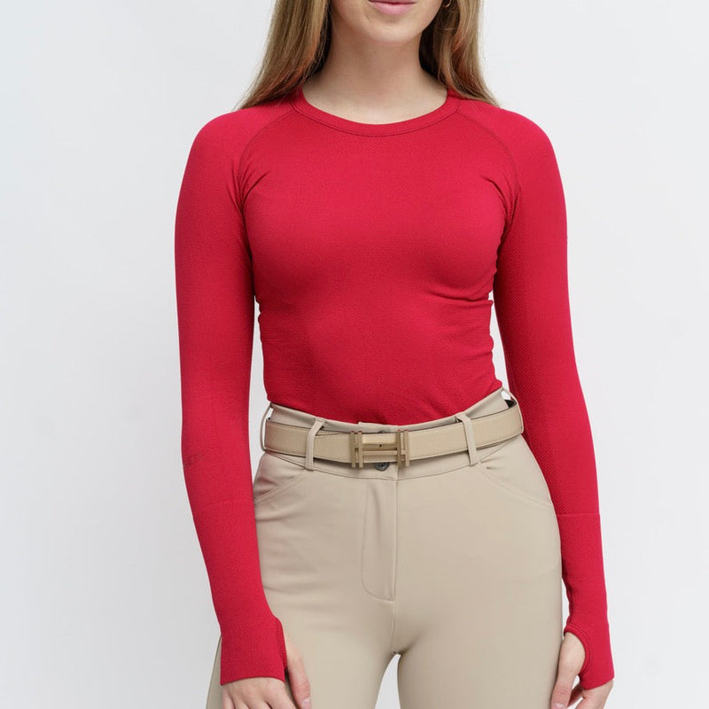 Kennedy Seamless 2.0 Longsleeve - Sour Cherry - Ladies