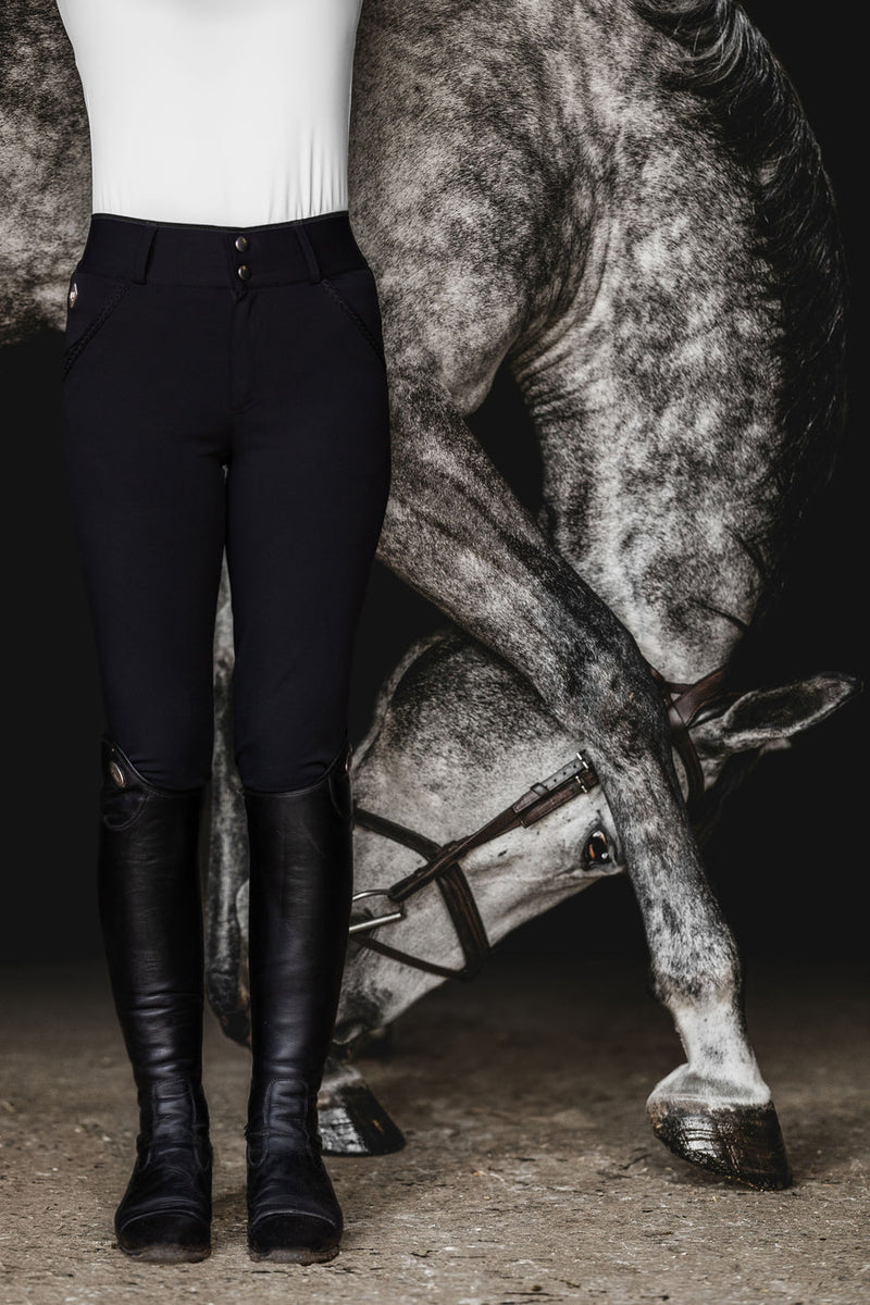Cavalry Breech Knee Patch - Black